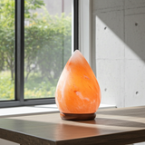 Natural Himalayan salt lamp crystal light for calming room ambiance, meditation, and decorative use.