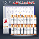 HIQILI 16-Pack Pure Essential Oils Set with 10ml bottles for aromatherapy, diffuser use, and home fragrance.