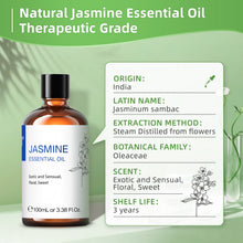 HIQILI Jasmine Ylang Ylang Orange aromatherapy oil bottle for relaxation, scent diffusion, and spa-style home use.