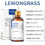 HIQILI essential oil collection with 100ml natural scent bottles for spa use, diffuser blends, and home fragrance routines.