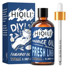 HIQILI Fresh Linen Fragrance Oil 100ml for ultrasonic diffusers, candle making, and fresh home scenting.