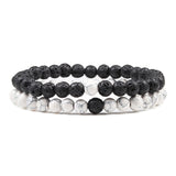 Couples Distance Beaded Bracelets his and hers beaded set for partner gifts, emotional connection, and casual daily use.