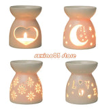 Home fragrance ceramic tealight oil warmer for diffusing essential oils and creating a calming room scent.