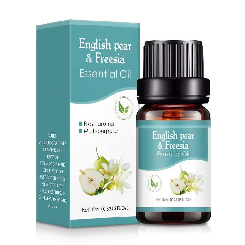 Fragrance Essential Oils Set 10ml bottles for home fragrance diffusers, aromatic enjoyment, and air freshening use.