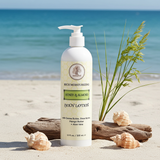 Madina Honey & Almond Body Lotion bottle for body moisturizing, skin nourishment, and routine personal care.