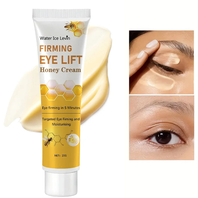 Honey Eye Cream eye treatment cream for lightening dark circles, firming skin, and daily under-eye care.