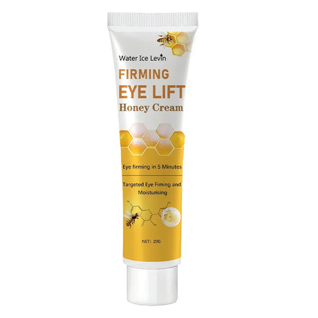 Honey under-eye cream for lightening the look of dark circles, nourishing delicate skin, and supporting a brighter eye appearance.