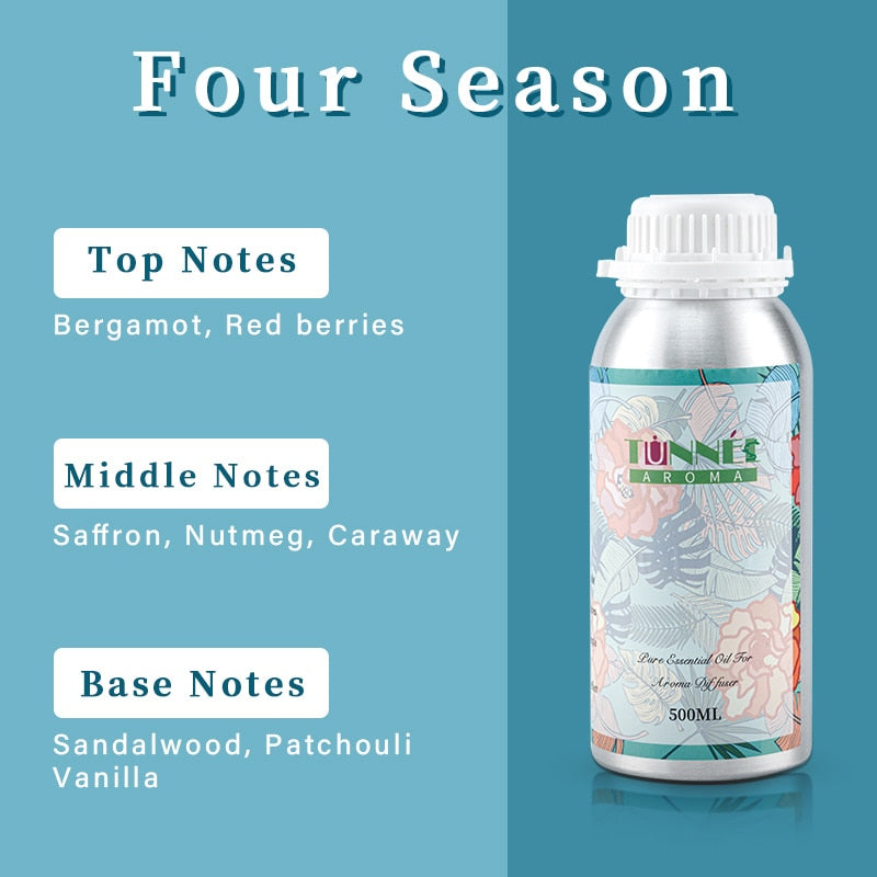 Hotel-style aroma oil 500ML bottle for diffuser use, luxury interior fragrance, and ambient scent diffusion.