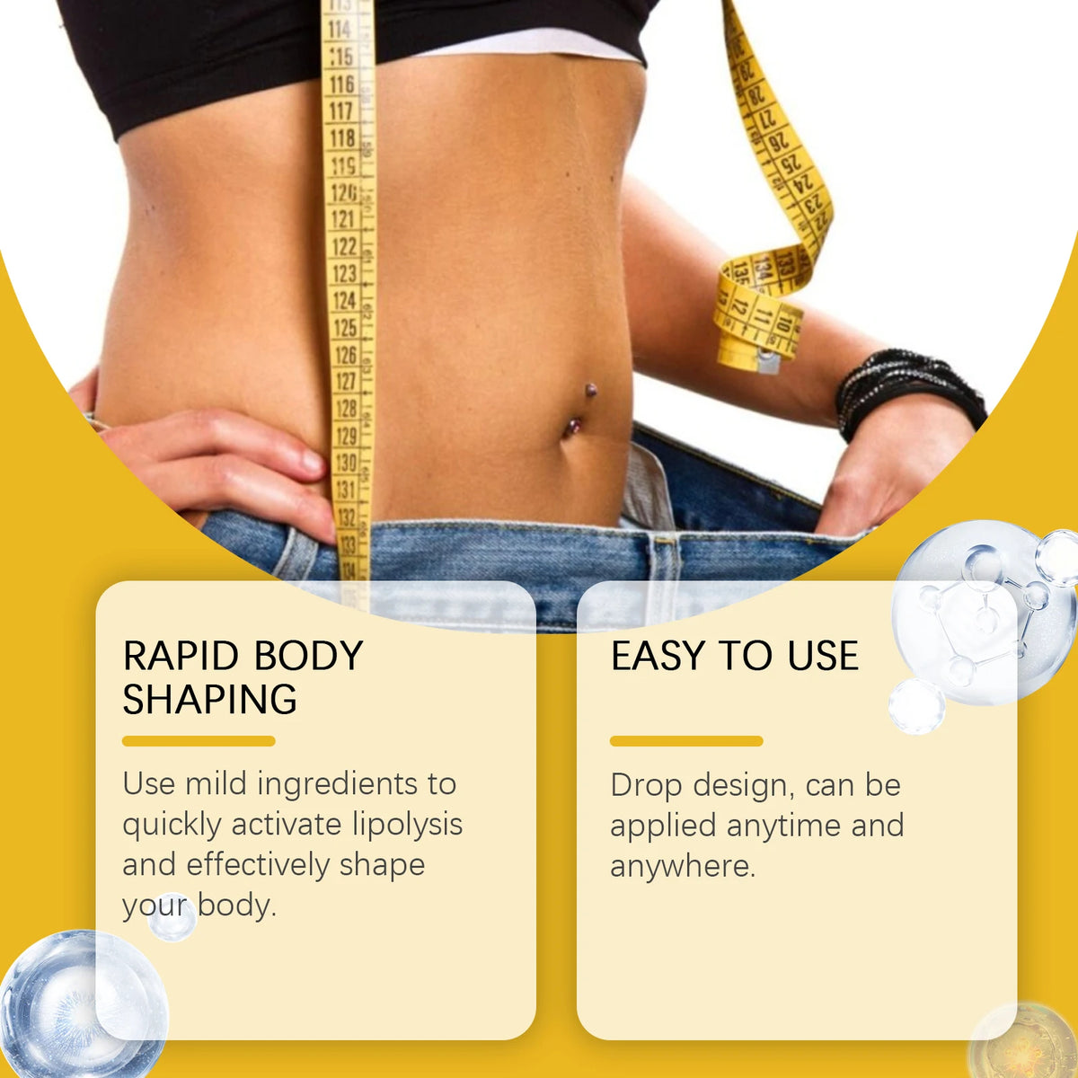 Hoygi Bee Venom body firming oil for massaging areas of sagging skin and supporting a toned daily skin care routine.