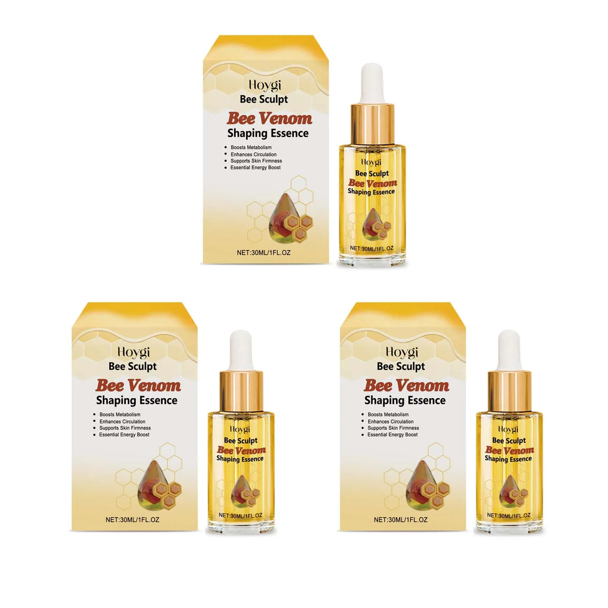 Hoygi Bee Venom thin leg massage oil for leg massage, skin firming care, and lower body massage use.