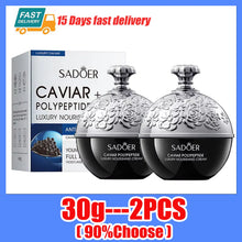Hoygi Collagen Caviar Face Cream jar for daily anti-aging skincare, hydrating the face, and promoting smoother-looking skin.