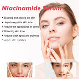 Hoygi Niacinamide Face Serum bottle for pore care, skin smoothing, and refining uneven facial texture.