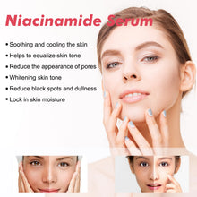 Hoygi Niacinamide Face Serum bottle for pore care, skin smoothing, and refining uneven facial texture.