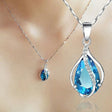 Huitan elegant cubic zirconia pendant necklace for formal wear, вечер? Wait avoid foreign. Huitan elegant cubic zirconia pendant necklace for weddings, parties, and special occasion styling.