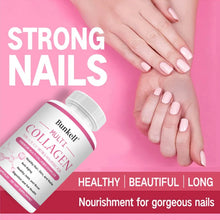 Collagen Complex + Hyaluronic Acid & Biotin daily supplement bottle for supporting hydrated skin, healthy hair, and beauty maintenance.