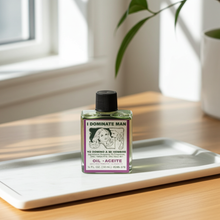 I Dominate Man Wish Oil spiritual oil bottle for attraction work, domination rituals, and intention setting.