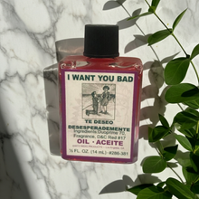 I Want You Bad Wish Oil ritual oil bottle for love drawing, personal intention work, and ceremonial use.