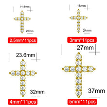 Iced out 925 moissanite cross necklace pendant for statement styling, special events, and luxury-inspired daily wear.