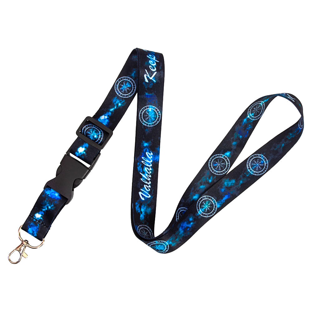 Inspirational Adjustable Lanyard - Helm of Awe design