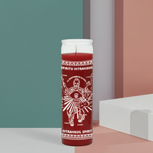 Intranquil Spirit red 7 day prayer candle for focused prayer, spiritual intention, and ritual practice.