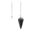 Iolite 6-sided faceted pendulum on a 9-inch chain for dowsing