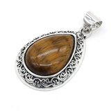 Abalone & Lapis iridescent natural stone pendant for elegant accessorizing, gift occasions, and gemstone jewelry wear.