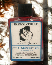 Irresistible Wish Oil ritual oil bottle for manifestation work, wish fulfillment, and focused spiritual use.