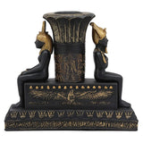 Isis and Osiris Pillar Candle Holder, alternate view