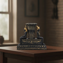 Isis and Osiris Pillar Candle Holder, alternate view