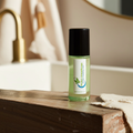 Issey Miyake body oil bottle for moisturizing skin, daily body care, and softening dry areas.