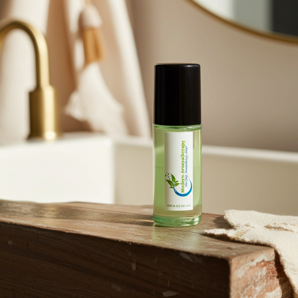 Issey Miyake body oil bottle for moisturizing skin, daily body care, and softening dry areas.