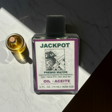 Jackpot Wish Oil spiritual oil bottle for prosperity work, abundance rituals, and wish-based intention setting.