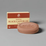 Jamaican Black Castor Oil natural soap bar for face and body cleansing, bathing, and everyday skin care.
