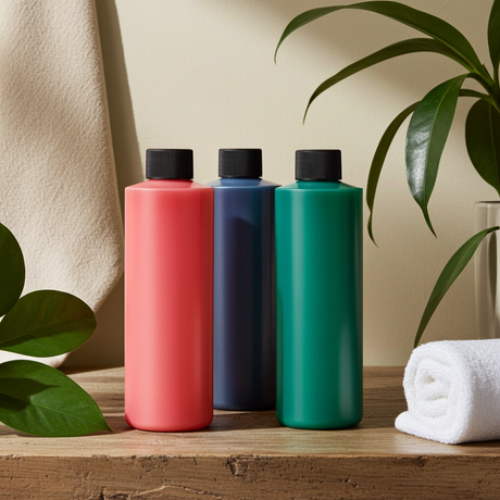 Jasmin & Tuberose body oil bottle for moisturizing skin, softening dry areas, and daily body care.