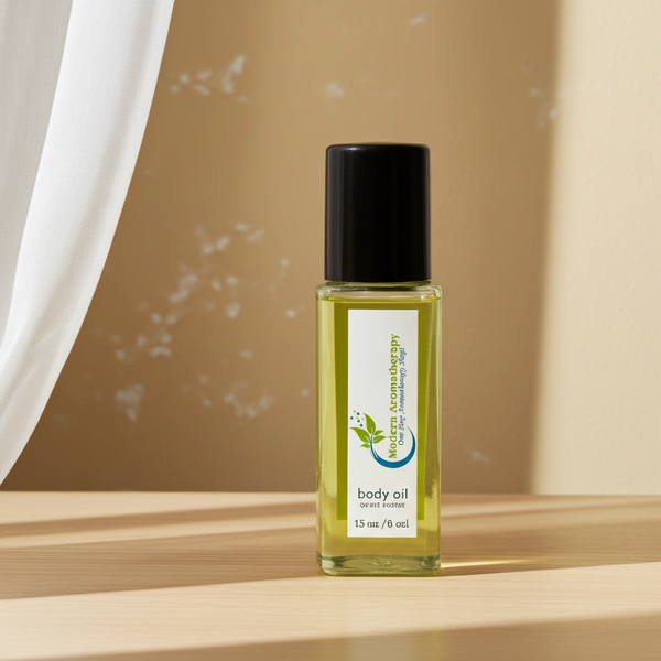 Jasmine Morga Body Oil bottle — exotic oriental jasmine fragrance oil for evening feminine wear.