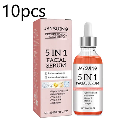 Jaysuing face serum bottle for moisturizing, firming, and enhancing skin radiance during everyday skincare use.