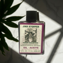 Jinx Stopper Wish Oil bottle blessing oil for clearing jinxes, attracting positive outcomes, and ceremonial use.