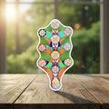 Kabbalah Tree of Life Sticker 2 inch by 3.75 inch