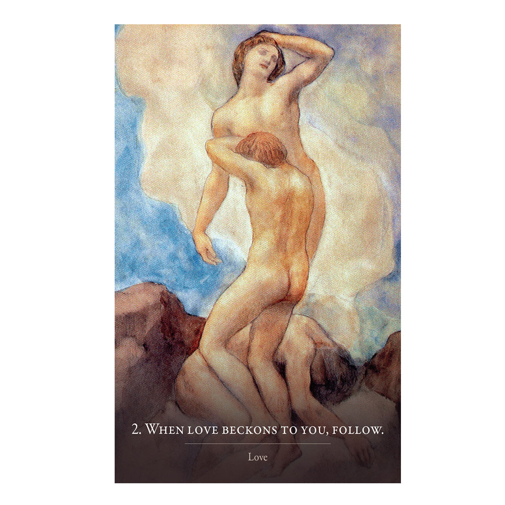 Kahlil Gibran's The Prophet Oracle Deck - sample card