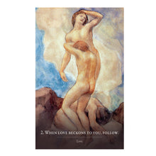 Kahlil Gibran's The Prophet Oracle Deck - sample card