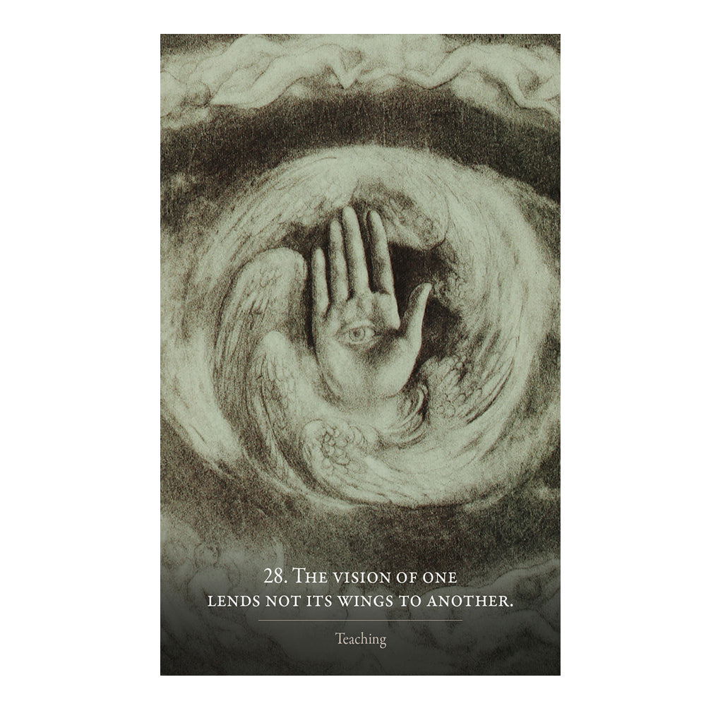 Kahlil Gibran's The Prophet Oracle Deck - sample card