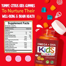 LISM kids multivitamin gummies with Omega DHA chewable supplement for daily nutrition, cognitive support, and healthy development.