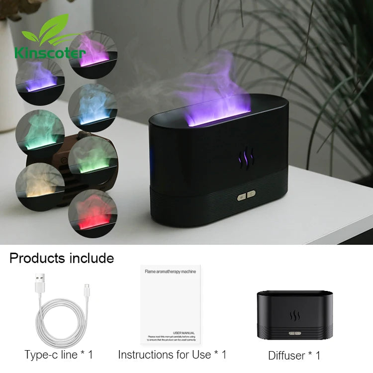 KINSCOTER bedroom aroma diffuser humidifier for nighttime misting, essential oil aroma, and sleep-friendly comfort.
