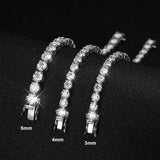 KNOBSPIN diamond look moissanite tennis bracelet for dressy occasions, bridal styling, and statement wrist wear.