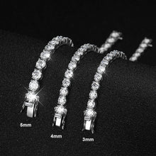 KNOBSPIN diamond look moissanite tennis bracelet for dressy occasions, bridal styling, and statement wrist wear.