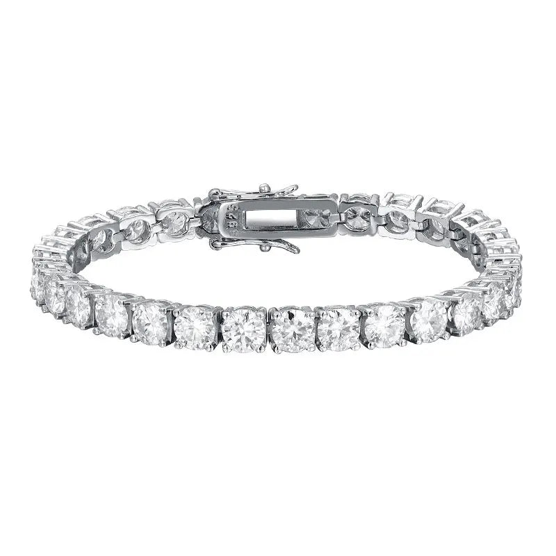 KNOBSPIN elegant moissanite wrist bracelet for chic fashion wear, wedding guest outfits, and gift giving.