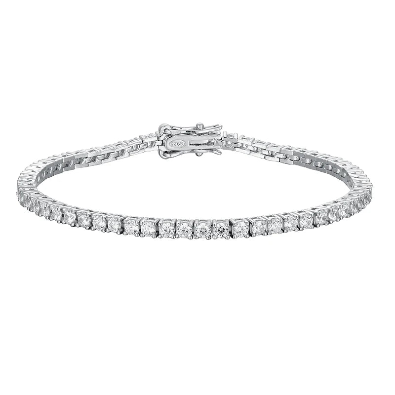 KNOBSPIN luxury moissanite bracelet for weddings, parties, and upscale fashion wear.