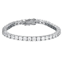 KNOBSPIN sparkling moissanite tennis bracelet for party wear, evening outfits, and statement jewelry styling.