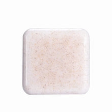 Kojic Acid & Sweet Orange Brightening Scrub Soap beige speckled bar tile on white background.