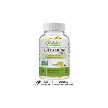 L-Theanine 200mg capsules vegan formula bottle for relaxation support, focus enhancement, and routine wellness use.